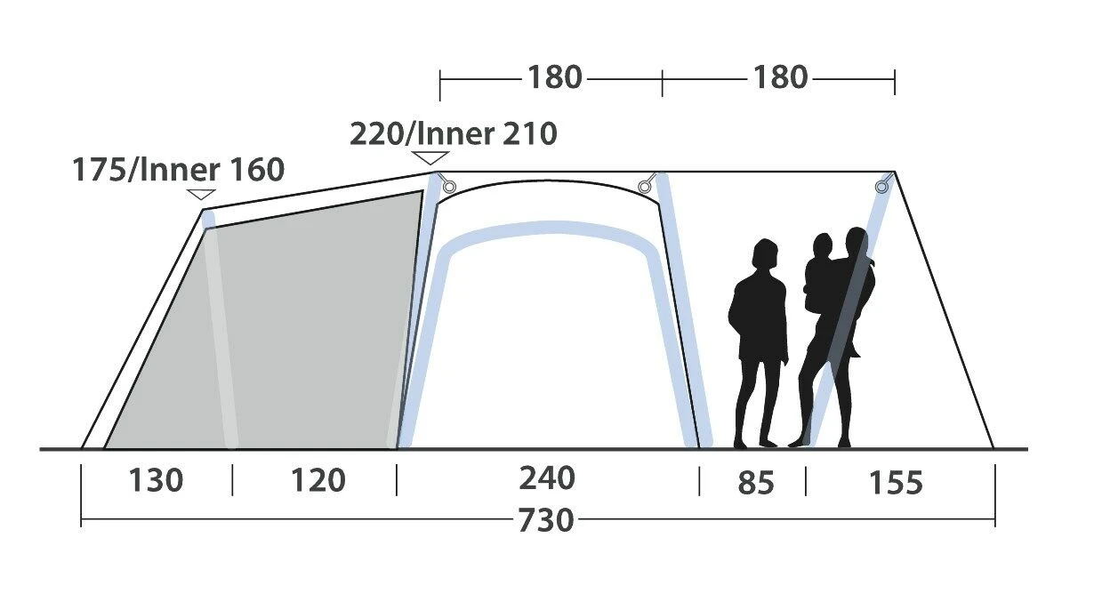 Outwell Mountain Lake 5ATC Tent (2022) 6 Outwell Mountain Lake 5ATC Tent (2022) - Image 4