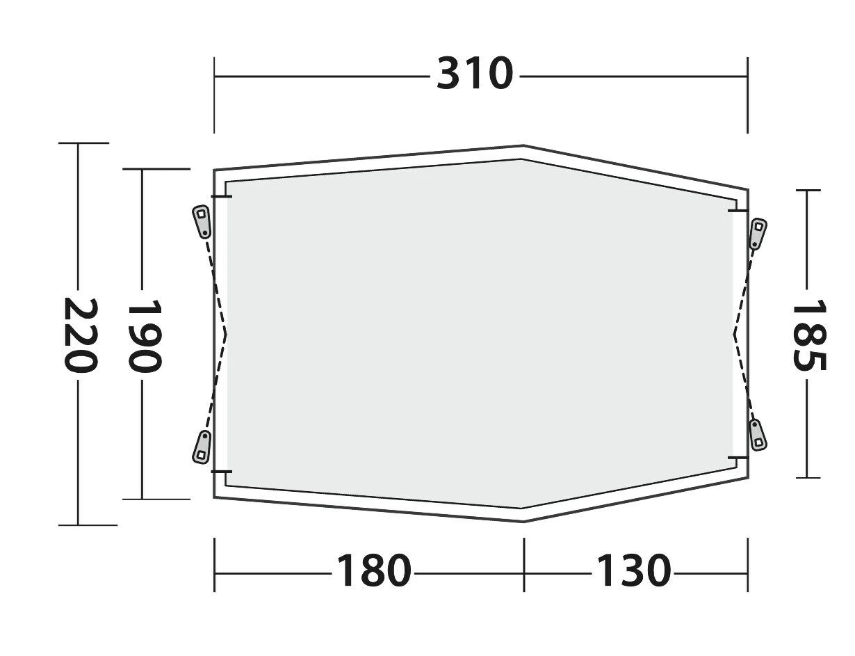 Outwell Sandcrest L Awning 4 Outwell Sandcrest L Awning - Image 2