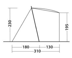 Outwell Sandcrest L Awning 21 Outwell Sandcrest L Awning -Camping Sales Store 111240 sandcrest l drawing other4