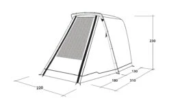 Outwell Sandcrest L Awning 23 Outwell Sandcrest L Awning -Camping Sales Store 111240 sandcrest l drawing perspective2