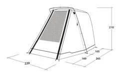 Outwell Sandcrest S Awning -Camping Sales Store 111241 sandcrest s drawing perspective2