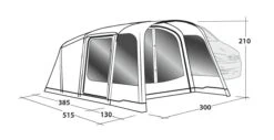 Outwell Blossburg 380 Air Drive Away Awning 15 Outwell Blossburg 380 Air Drive Away Awning -Camping Sales Store 111242 blossburg 380 air drawing perspective2