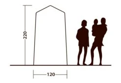 Outwell Seahaven Station Single -Camping Sales Store 111287 outwell seahaven comfort station single drawing other4