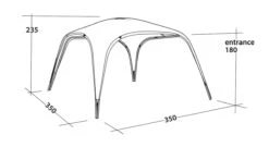 Outwell Event Lounge L 3.5m (2023) -Camping Sales Store 111359 event lounge l drawing perspective2