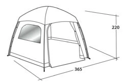 Easy Camp Moonlight Yurt Tent -Camping Sales Store 120382 moonlight yurt drawing perspective2