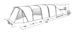 Easy Camp Palmdale 800 Lux Tent (2023) -Camping Sales Store 120450 palmdale 800 lux drawing perspective2
