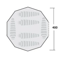 Robens Klondike Tipi Tent (2023) 10 Robens Klondike Tipi Tent (2023) -Camping Sales Store 130083 klondike drawing floorplan 14532