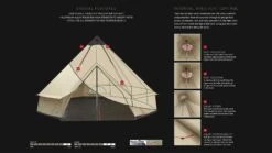 Robens Klondike Grande Tipi Tent (2023) 15 Robens Klondike Grande Tipi Tent (2023) -Camping Sales Store 130174 klondike grande feature photo7