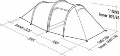 Robens Voyager 3EX Tent (2022) -Camping Sales Store 130264 voyager 3ex drawing perspective2