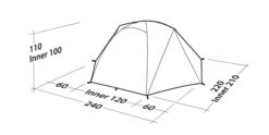 Robens Boulder 2 Tent (2023) -Camping Sales Store 130273 boulder 2 drawing perspective2 1
