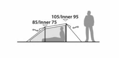 Robens Arch 2 Tent (2023) -Camping Sales Store 130274 arch 2 drawing other25 1