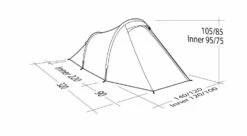Robens Arch 2 Tent (2023) -Camping Sales Store 130274 arch 2 drawing perspective23 1