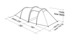 Robens Pioneer 3EX Tent (2022) -Camping Sales Store 130275 pioneer 3ex drawing perspective2