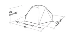 Robens Boulder 3 Tent (2023) -Camping Sales Store 130290 boulder 3 drawing perspective2