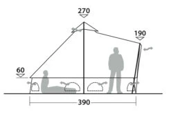 Outwell Robens Klondike Twin Tipi Tent (2023) 19 Outwell Robens Klondike Twin Tipi Tent (2023) -Camping Sales Store 130359 klondike twin drawing other4