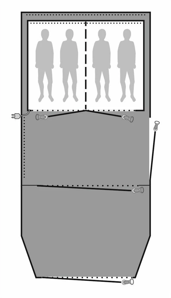 Outwell Parkdale 4PA Footprint Groundsheet 4 Outwell Parkdale 4PA Footprint Groundsheet - Image 2