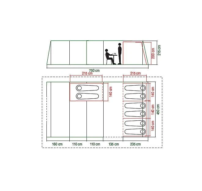 Coleman Weathermaster 8XL Air Tent 4 Coleman Weathermaster 8XL Air Tent - Image 2