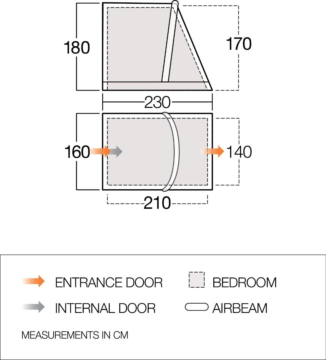 Vango Airbeam Vango Tall Annex Elements ProShield (Balletto And Tuscany) 5 Vango Airbeam Vango Tall Annex Elements ProShield (Balletto And Tuscany) - Image 3
