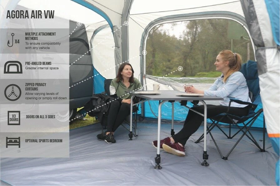 Vango Airbeam Vango Agora Air VW Awning (Moroccan Blue) 6 Vango Airbeam Vango Agora Air VW Awning (Moroccan Blue) - Image 4