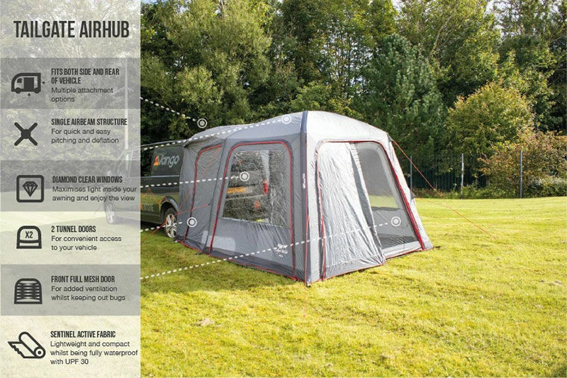 Vango Airbeam Vango Tailgate Airhub Low Awning (2022) 5 Vango Airbeam Vango Tailgate Airhub Low Awning (2022) - Image 3