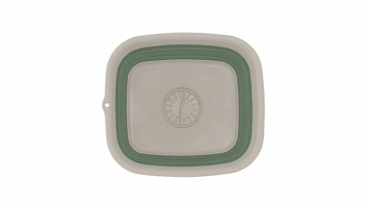 Outwell Collaps Wash Bowl W/drain Shadow Green 5 Outwell Collaps Wash Bowl W/drain Shadow Green - Image 3