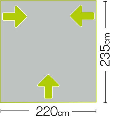 Quest Falcon 220 Poled Porch Caravan Awning (2022) 9 Quest Falcon 220 Poled Porch Caravan Awning (2022) - Image 7