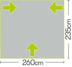 Quest Falcon 260 Poled Porch Caravan Awning (2022) -Camping Sales Store a3501 7 midsize