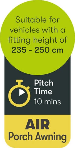 Quest Falcon Air 260 Porch Awning (2022) -Camping Sales Store a3501a 9 midsize 1