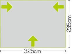 Quest Falcon Air 325 Porch Awning (2022) -Camping Sales Store a3502a 7 midsize