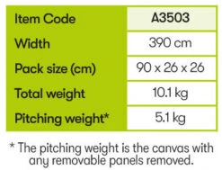 Quest Falcon 390 Poled Porch Caravan Awning (2022) -Camping Sales Store a3503 10 midsize