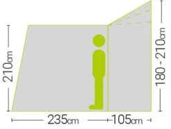 Quest Falcon Air 300 Drive Away Awning Low (180-120cm) (2022) -Camping Sales Store a3507a 6 midsize