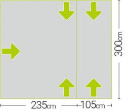 Quest Falcon Air 300 Drive Away Awning Low (180-120cm) (2022) -Camping Sales Store a3507a 7 midsize 1