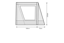 Outdoor Revolution Airedale 6.0s / 6.0se Front Porch Extension -Camping Sales Store airedale 6s se front porch extension fp 1