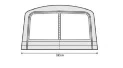 Outdoor Revolution Airedale 6.0s / 6.0se Front Porch Extension -Camping Sales Store airedale 6s se front porch extension fp 2
