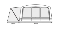 Outdoor Revolution Airedale 7.0SE Tent (2022) -Camping Sales Store airedale 7se floorplan 3