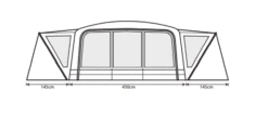 Outdoor Revolution Airedale 9.0DSE Tent (2022) -Camping Sales Store airedale 9se 2