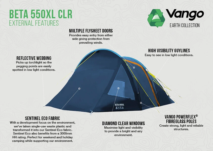 Vango Beta CLR 550xl Tent (2023) 5 Vango Beta CLR 550xl Tent (2023) - Image 3