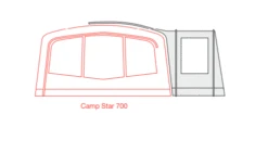 Outdoor Revolution Camp Star Side Porch (500xl, 600, 700) (2022) 15 Outdoor Revolution Camp Star Side Porch (500xl, 600, 700) (2022) -Camping Sales Store campstar side porch floorplan 5 1