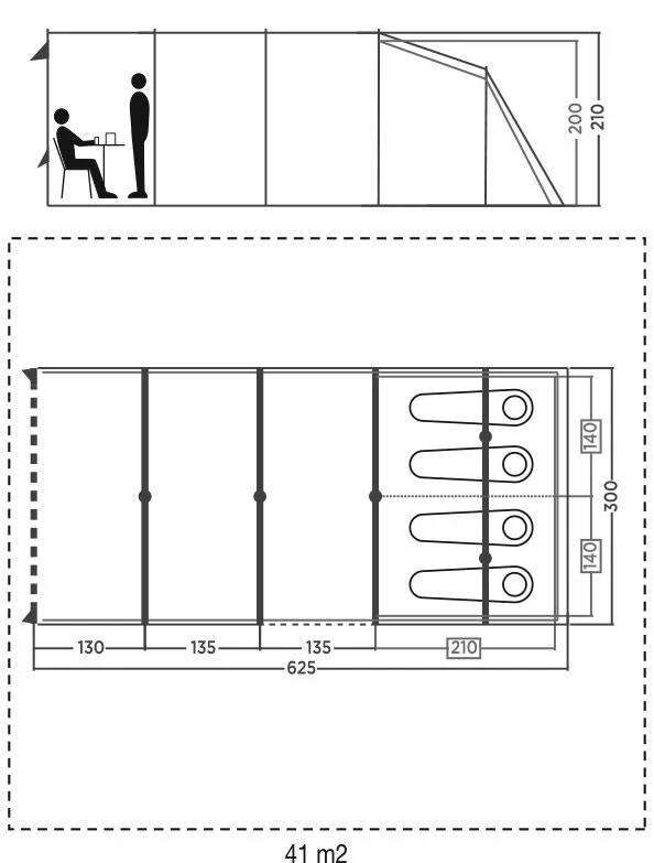 Coleman Castle Pines 4L Blackout Tent (2022) 5 Coleman Castle Pines 4L Blackout Tent (2022) - Image 3