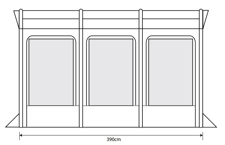 Outdoor Revolution Eden Air 390 Caravan Awning (2022) 6 Outdoor Revolution Eden Air 390 Caravan Awning (2022) - Image 4