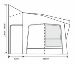 Outdoor Revolution Esprit Pro X 350M Awning (220-290cm) 14 Outdoor Revolution Esprit Pro X 350M Awning (220-290cm) -Camping Sales Store esprit 350 x fl1