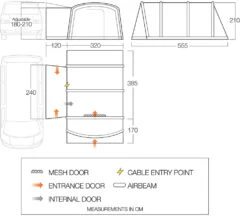 Vango Airbeam Vango Galli CC Air Low Awning (2023) -Camping Sales Store galli cc air low floorplan lowres