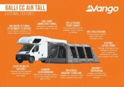 Vango Airbeam Vango Galli CC Air Tall Awning (2023) -Camping Sales Store galli cc air tall