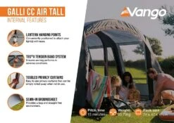 Vango Airbeam Vango Galli CC Air Tall Awning (2023) -Camping Sales Store galli cc air tall2