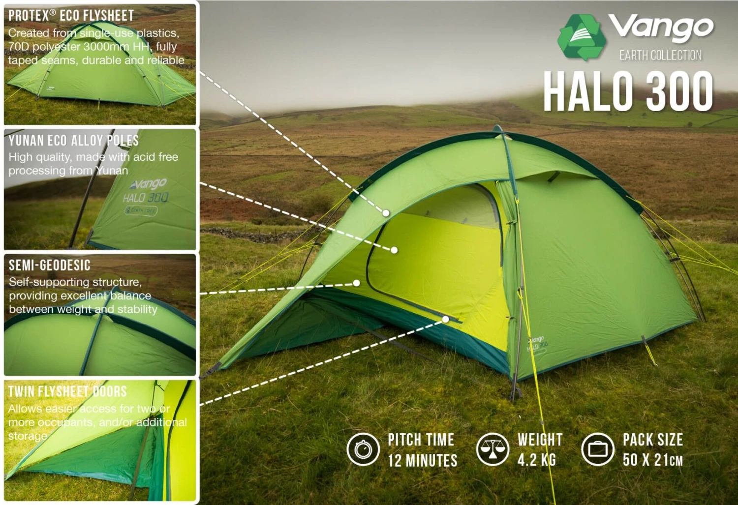 Vango Halo 300 Tent (2022) 6 Vango Halo 300 Tent (2022) - Image 4