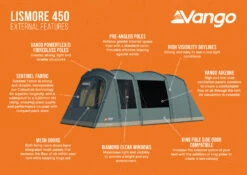 Vango Lismore 450 Poled Tent Package (2023) 13 Vango Lismore 450 Poled Tent Package (2023) -Camping Sales Store lismore 450 infographic