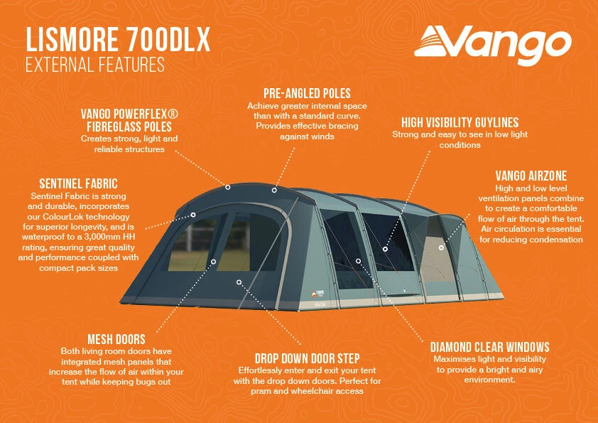 Vango Lismore 700DLX Poled Tent Package (2023) 5 Vango Lismore 700DLX Poled Tent Package (2023) - Image 3