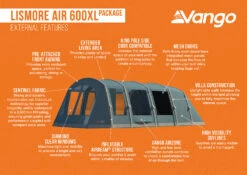 Vango Airbeam Vango Lismore Air 600XL Tent Package (2023) 15 Vango Airbeam Vango Lismore Air 600XL Tent Package (2023) -Camping Sales Store lismore air 600xl package 1