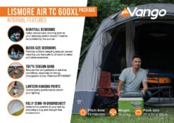 Vango Airbeam Vango Lismore Air TC 600XL Tent Package (2023) 20 Vango Airbeam Vango Lismore Air TC 600XL Tent Package (2023) -Camping Sales Store lismore air tc 600xl package2