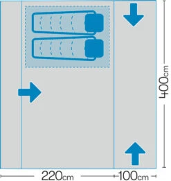 Westfield Neptune 400 Performance Air Drive Away Awning Mid - XXhigh (240 -320cm) -Camping Sales Store neptune 7 midsize